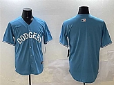 Men's Los Angeles Dodgers Blank Light Blue Limited Stitched Jersey,baseball caps,new era cap wholesale,wholesale hats